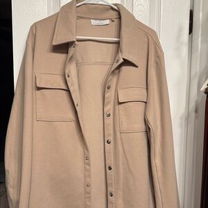 Primark Men's Beige Casual Button Down Shirt